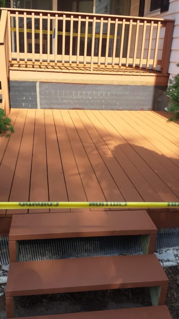 Wood deck built by ZEFI GROUP