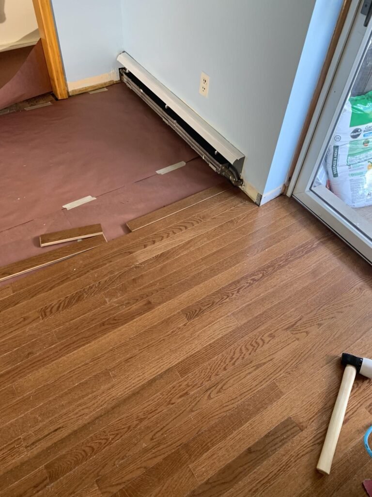 Hardwood flooring installation