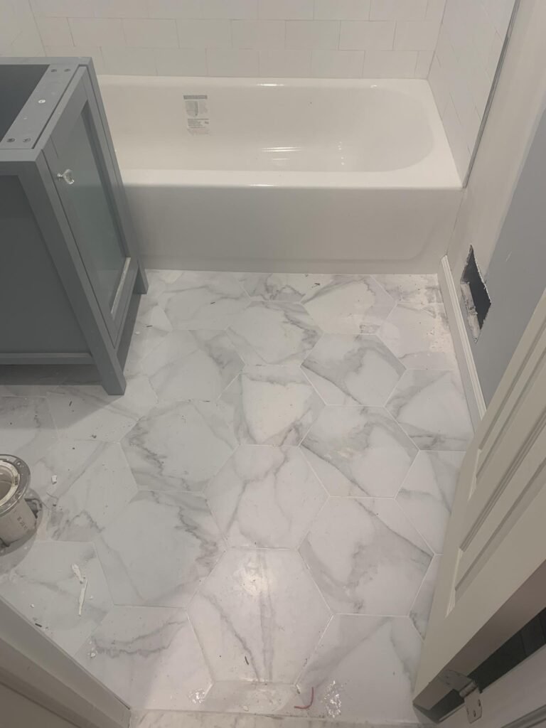 Bathroom renovation completed by ZEFI GROUP