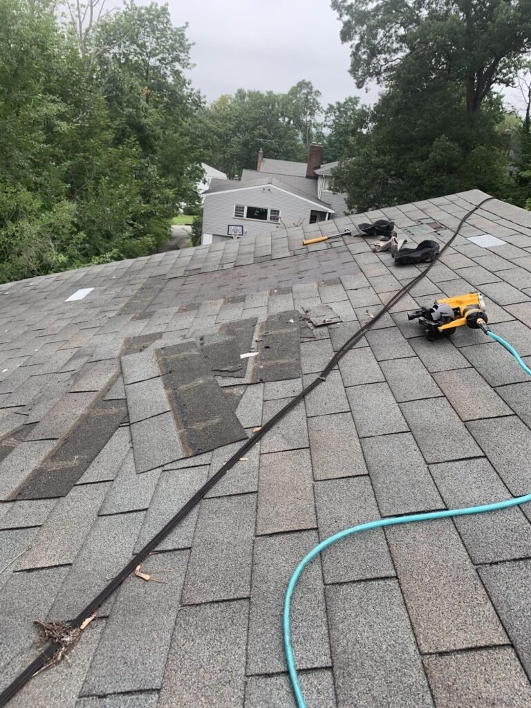 Asphalt shingle roof installation